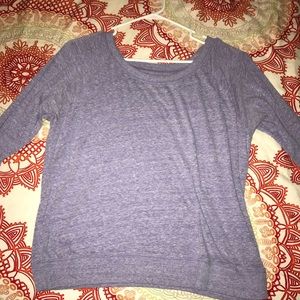 Oversized purple shirt